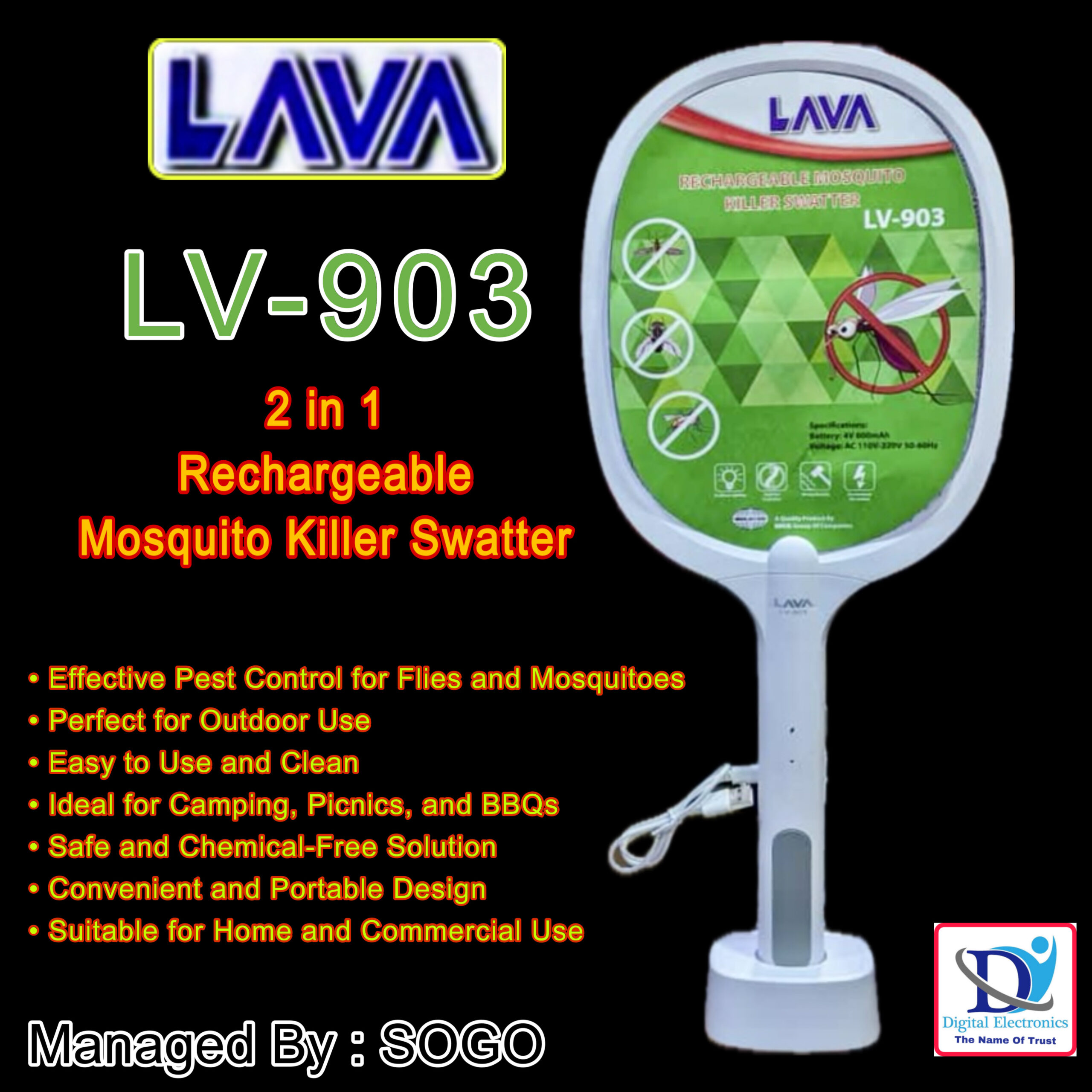 Mosquito Killer Racket sand racket Portable