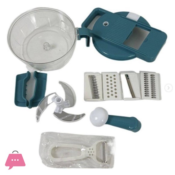 7 in 1 Manual Food Processor Grater Cutting Machine