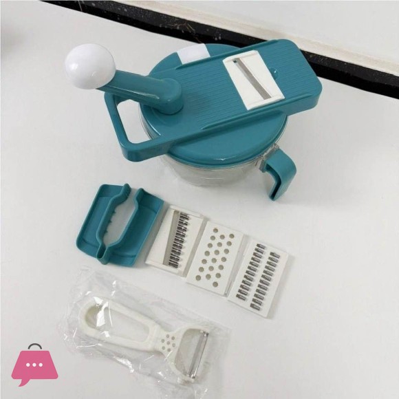 7 in 1 Manual Food Processor Grater Cutting Machine