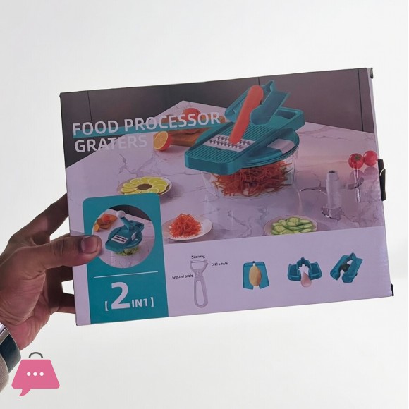 7 in 1 Manual Food Processor Grater Cutting Machine