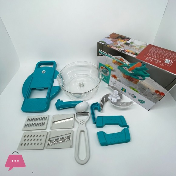 7 in 1 Manual Food Processor Grater Cutting Machine