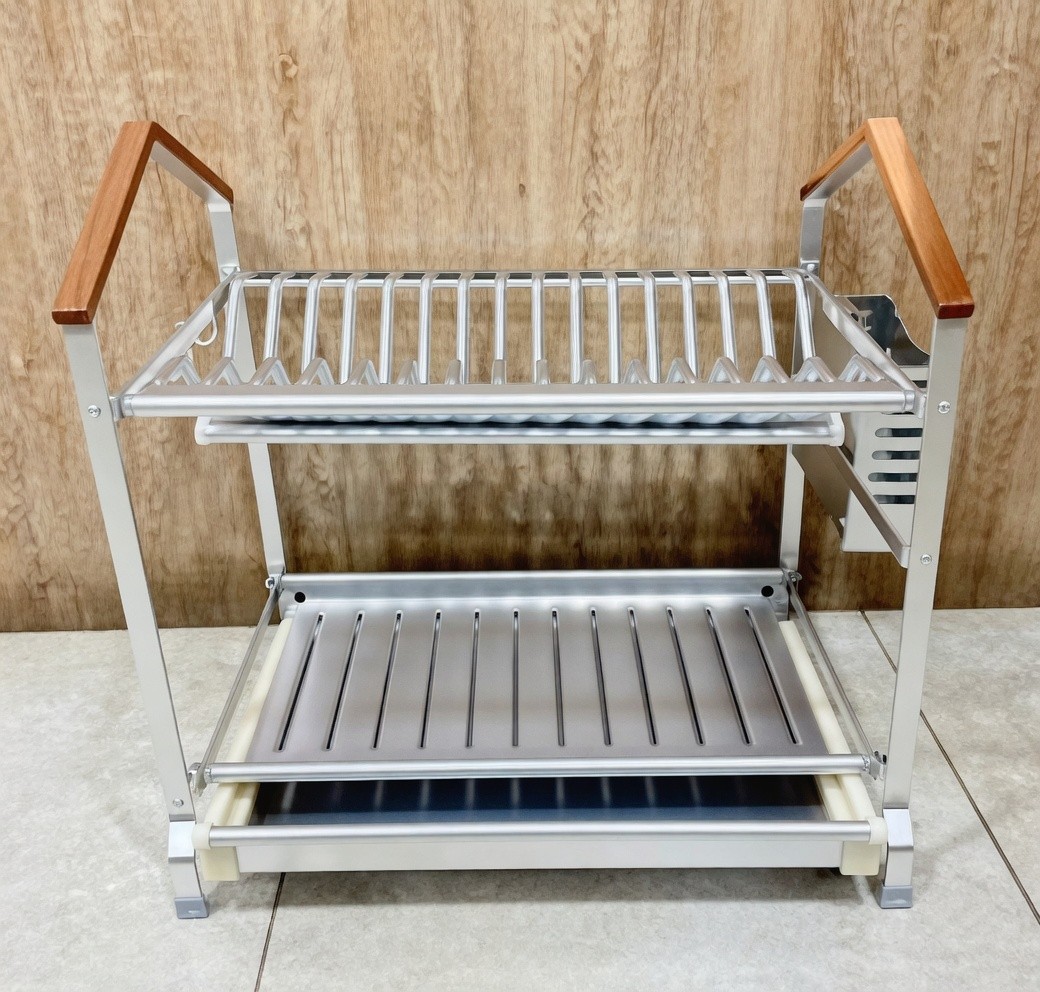 2-tier-aluminium-dish-rack-with-wooden-handles