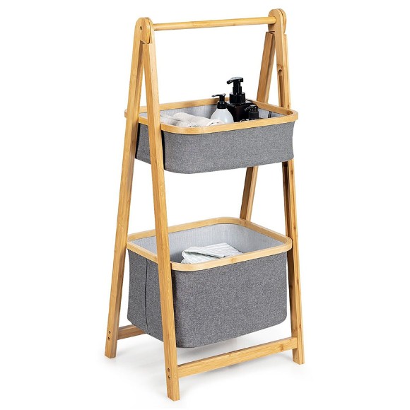 2-3 Tier Bamboo Storage Basket