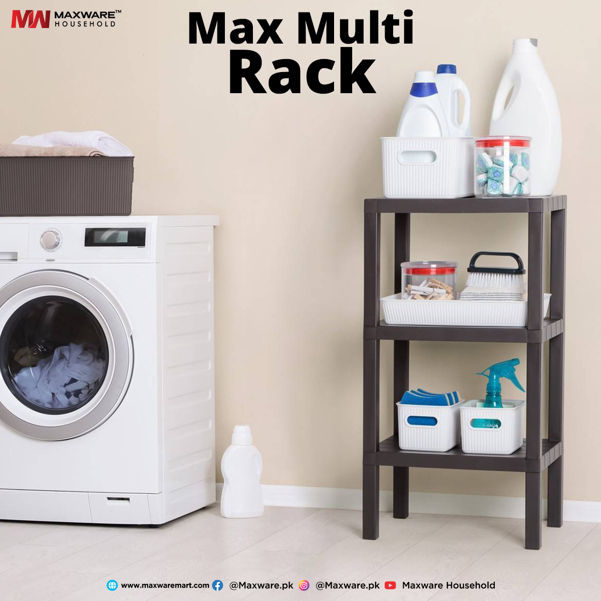 Maxware Household Max Multi Rack - (3 Floors)