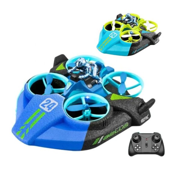 3-in-1 RC Hovercraft Boat Drone Race Car Toy