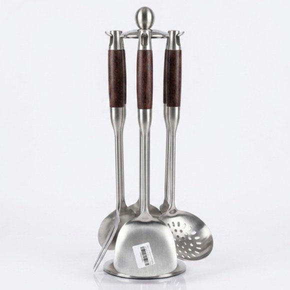 304 Stainless Steel Cooking Kitchen Utensil Cooking Spoon Set of 7