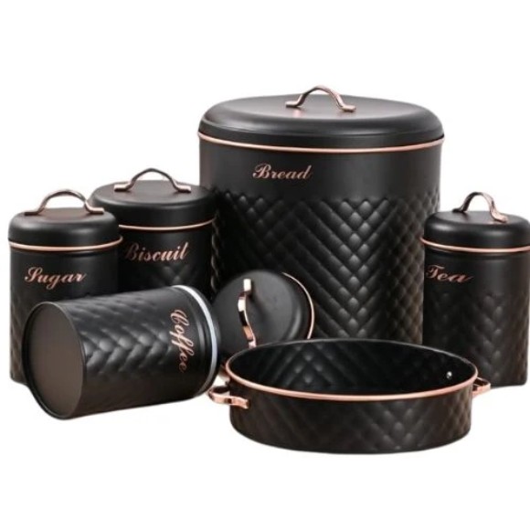6pc Pelle - Kitchen Storage Set