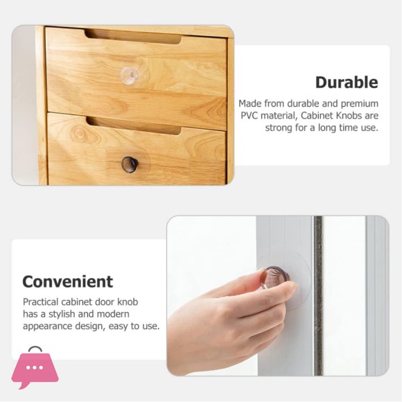 6pcs Drawer Handle Magnetic Locker Accessories Furniture Knobs