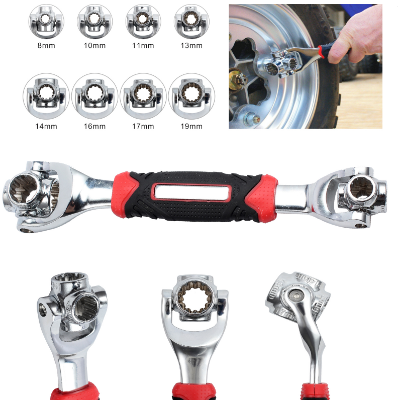 48-In-1 Universal Multi-Function Wrench 360 Degree Rotary Adjustable Spanner