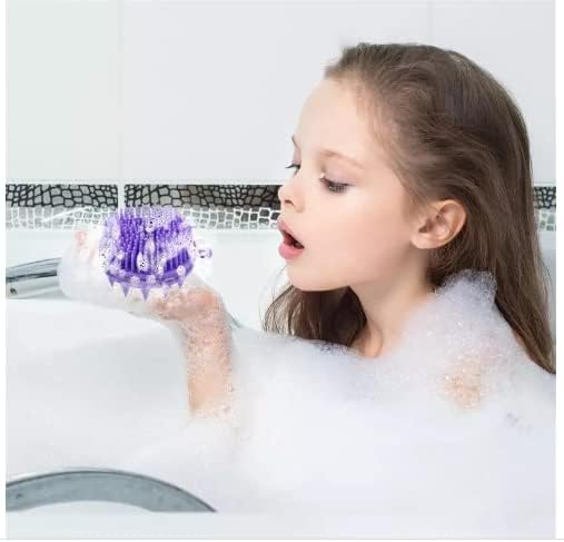 Silicone 2 in 1 Double Sided Multipurpose Shampoo Brush Body Scrubber Hair Scalp Massager