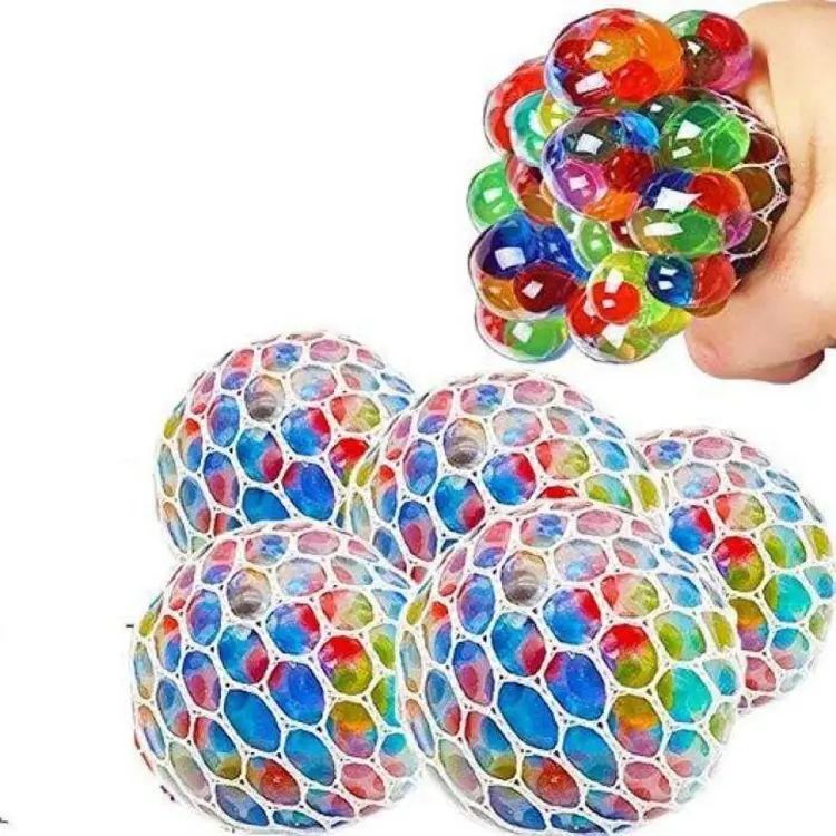 Mesh Squishy Balls Stress Relief Squeeze Grape Balls Slime Stress Ball Anti Stress Toys