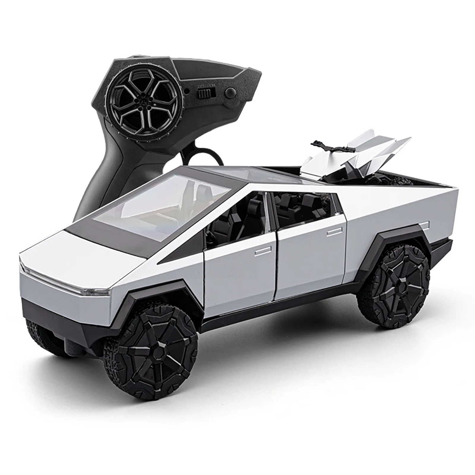 1:24 Scale Diecast Remote Control Tesla Cyber Truck With Light And Sound