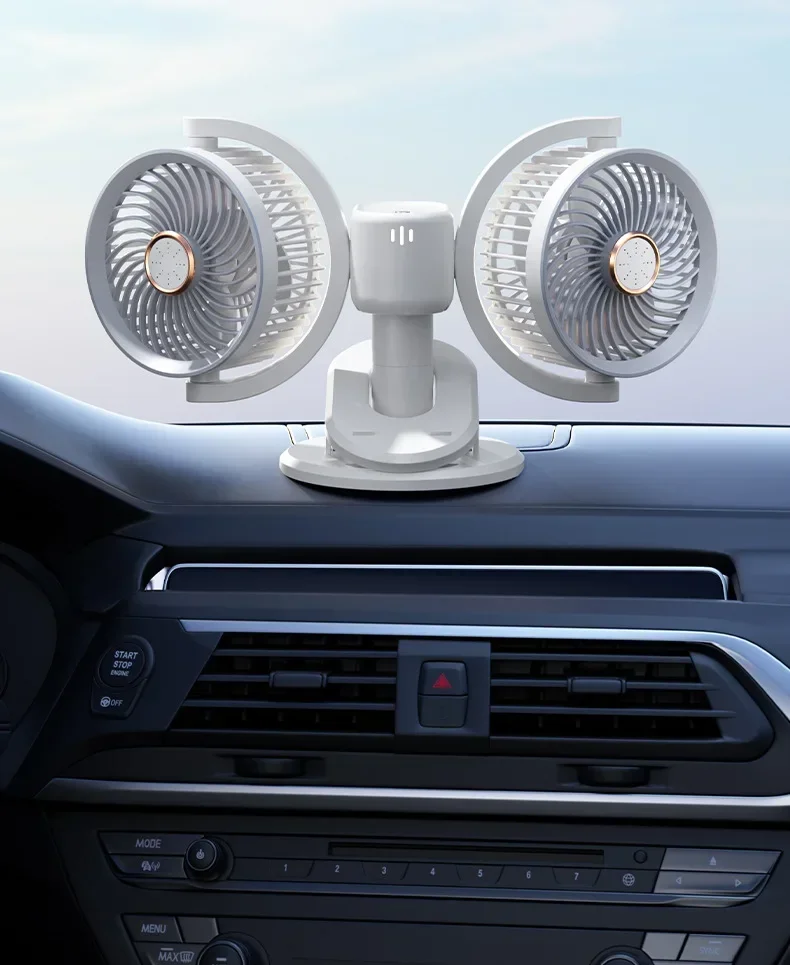 Multifunctional Double Head Clip Fan