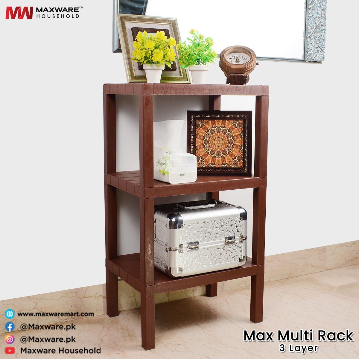 Maxware Household Max Multi Rack - (3 Floors)