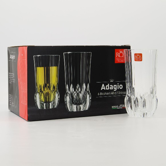 RCR Adagio Crystal Hi-Ball Tumblers 400ml – 259340