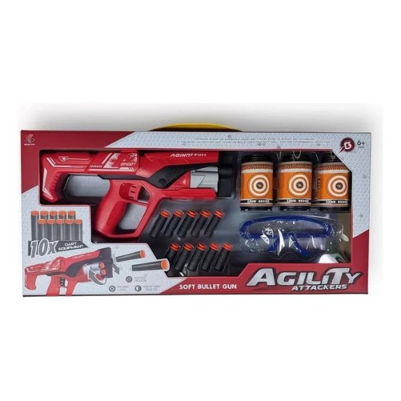 Agility Attacker Soft Bullet Toy Gun Ages 6+