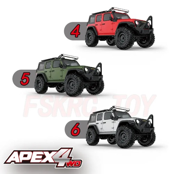 APEX4 1:16 Scale Remote Control Model Metal 4WD Off-Road Climbing Car Toy for Boys