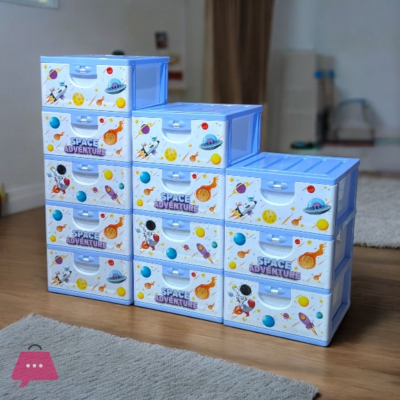 Cartoon Series Baby Plastic Storage Drawer