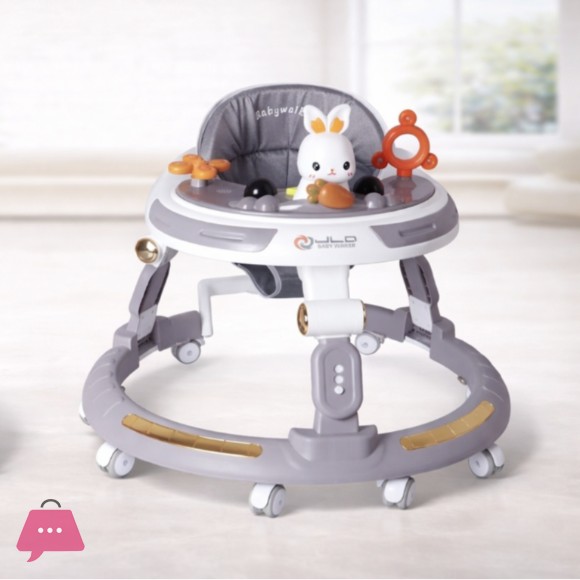 Rabbit Baby Walker Sit-to-Stand Push Walker Multi-Functional Baby Walker