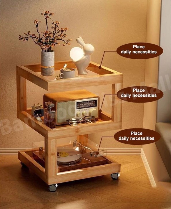 bamboo-coffee-table-with-wheels-side-table-storage-cabinet-small-square-table