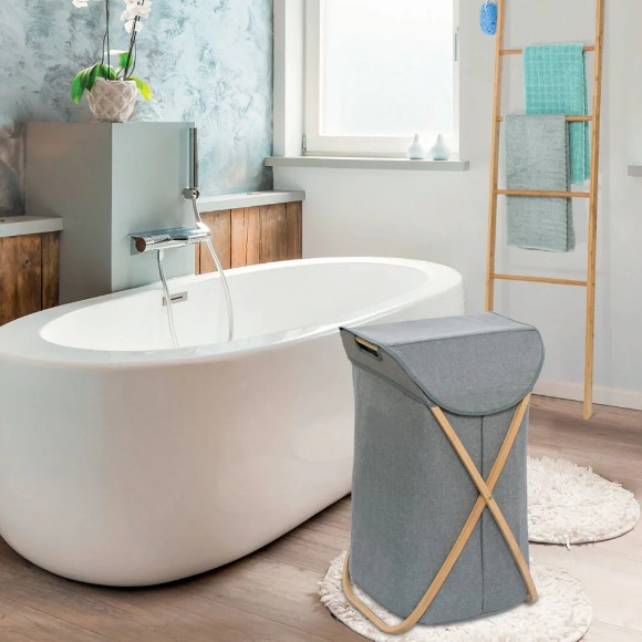 Bamboo Foldable Laundry Bin
