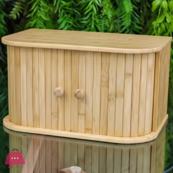 Bamboo Roll Top Bread Box