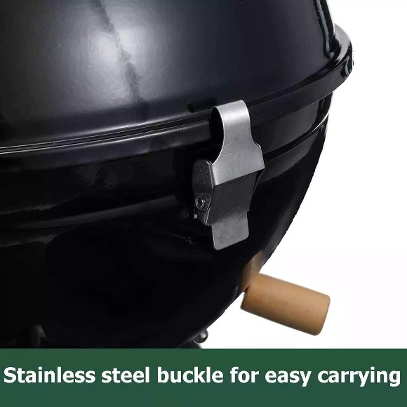 Barbecue Portable Charcoal Grills Mini Round 30.5x42cm