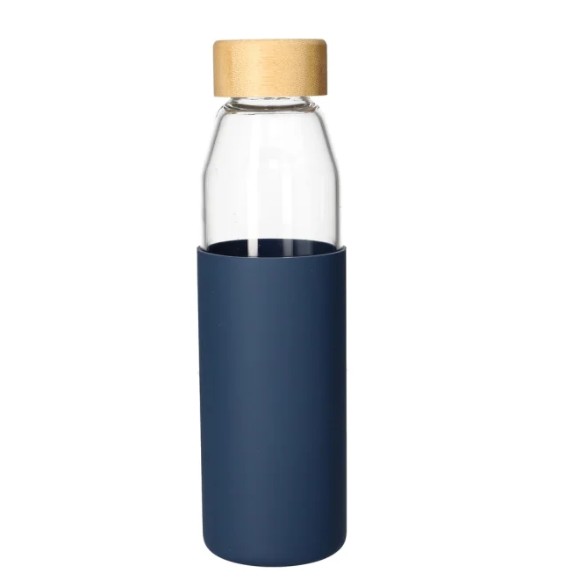Borosilicate Bottle With Beach Wood Lid 550ml