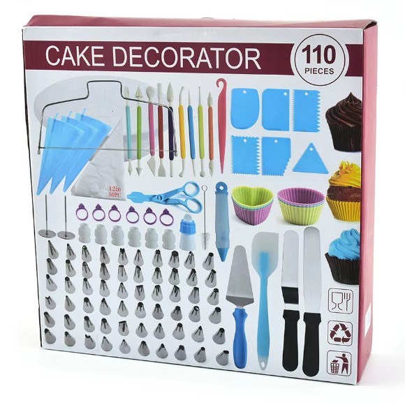 Cake Decorating & Baking Deal 110-Pieces Set Delivery All Over Pakistan
