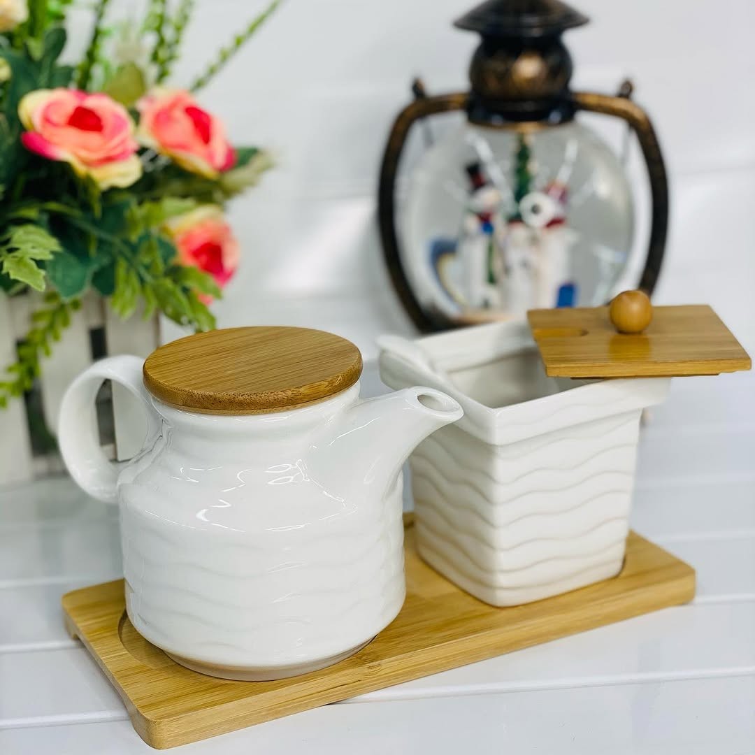 ceramic-sugar-and-creamer-set-11.8-oz-creamer-pitcher-and-7.4-oz-sugar-bowl-with-wooden-tray-&-lid