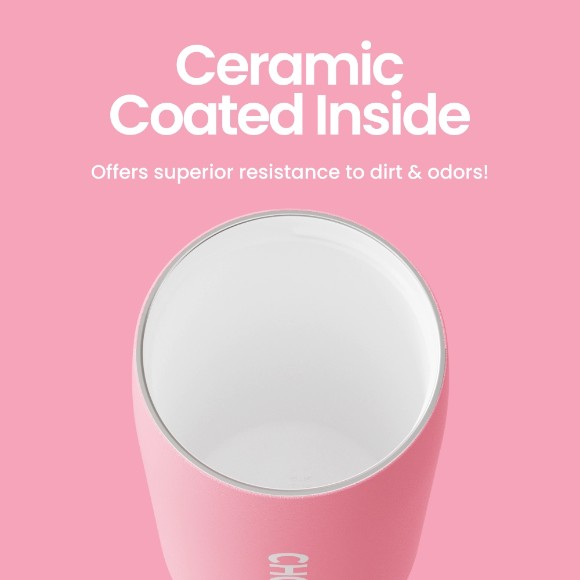 CHAKO LAB WATER BOTTLE MILK POD CERAMIC COATED - 520ML