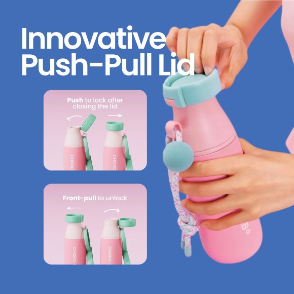 CHAKO LAB WATER BOTTLE MILK POD CERAMIC COATED - 520ML
