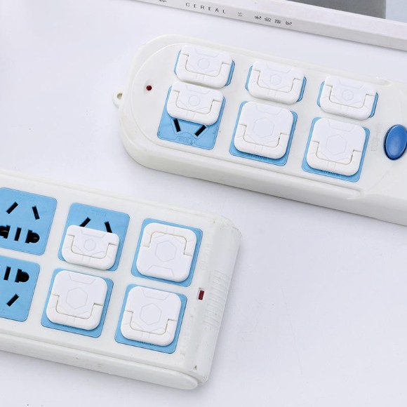 Child Safety Socket Cover Child Socket Baby Pull Loop Protective Cover Plastic (2-Pin & 3-Pin)