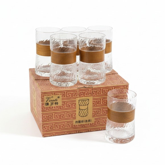 Classic Retro Borosilicate Glass Set of 6