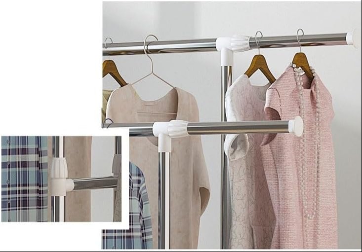 clothes-indoor-folding-clothes-rail-double-pole