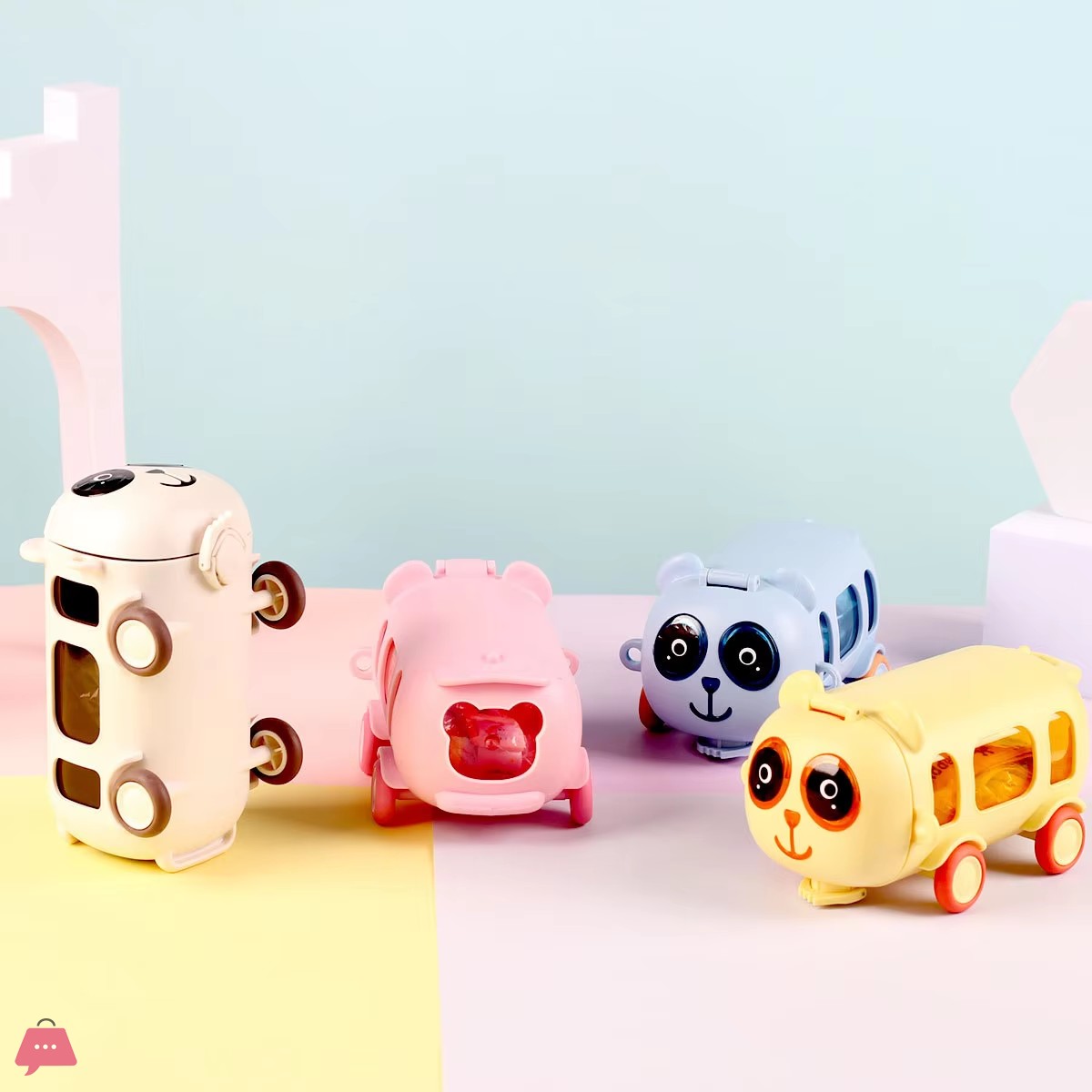 cute-panda-bear-car-plastic-water-bottle-with-straw-500ml