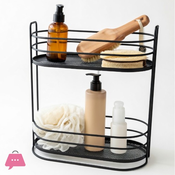 Danny Home 2-Tier Storage Rack Oval