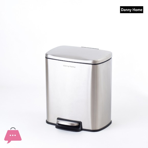 Danny Home 5L Stainless Steel Pedal Trash Can – Silver