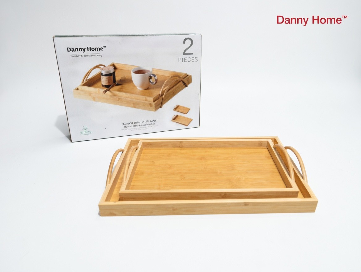 danny-home-bamboo-tea-serving-tray-set---2pcs