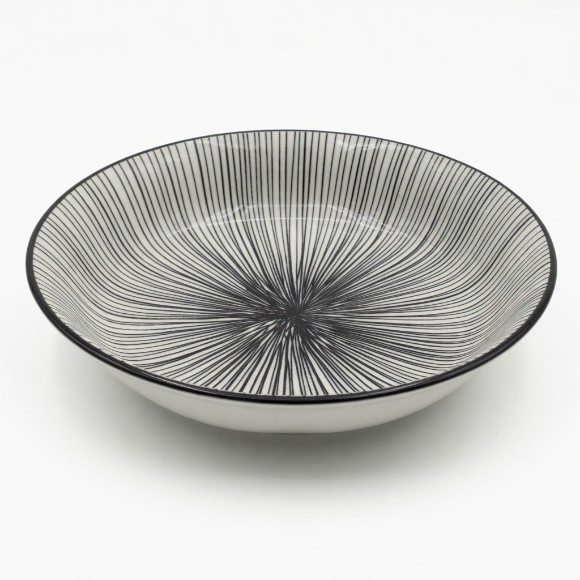 Danny Home Bohemian Ceramic Deep Plate 8Inch 1Pcs