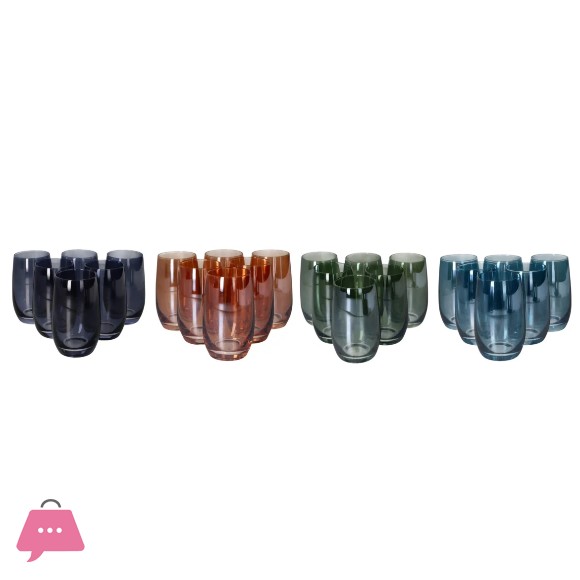 Danny Home Crystal Cocktail Glasses 410ml - 6 Pcs