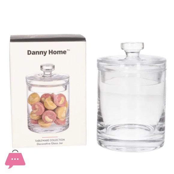 Danny Home Decorative Cookie Glass Jar 13.8cm