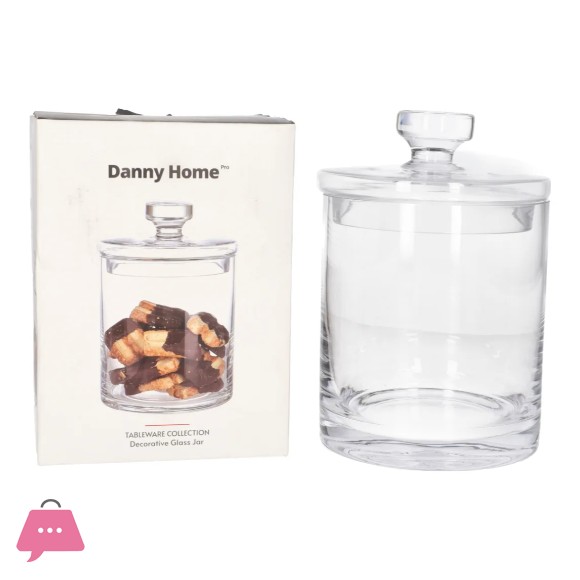 Danny Home Decorative Cookie Glass Jar 18.5cm