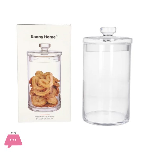 Danny Home Decorative Cookie Glass Jar 22.7cm