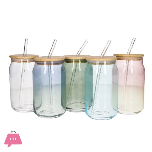Danny Home Drinking Glass With Straw 4 x 480ml