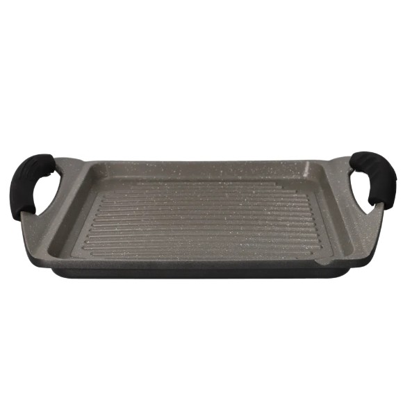 Danny Home Granite Gridder Grill Plate 35.8cm