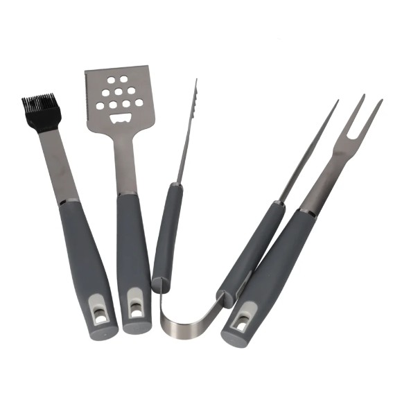 Danny Home Silver & Grey Professional Barbecue Tools 4Pcs