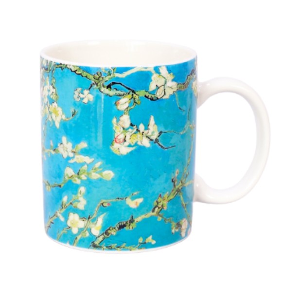 Danny Home Painting and Living Art Blue Floral Mug 350ml