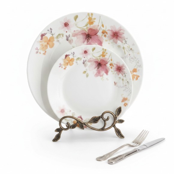 Danny Home Opal Glass Plate Set Dinnerware Set 18pcs