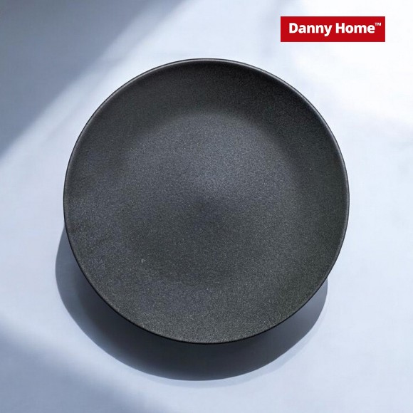 Danny Home Porcelain Black Dinner Plate 1Piece 10.5Inch